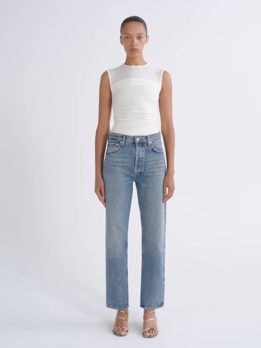 Agolde 90s Pinch Waist in Negative Women's 29 - Picture 9 of 9